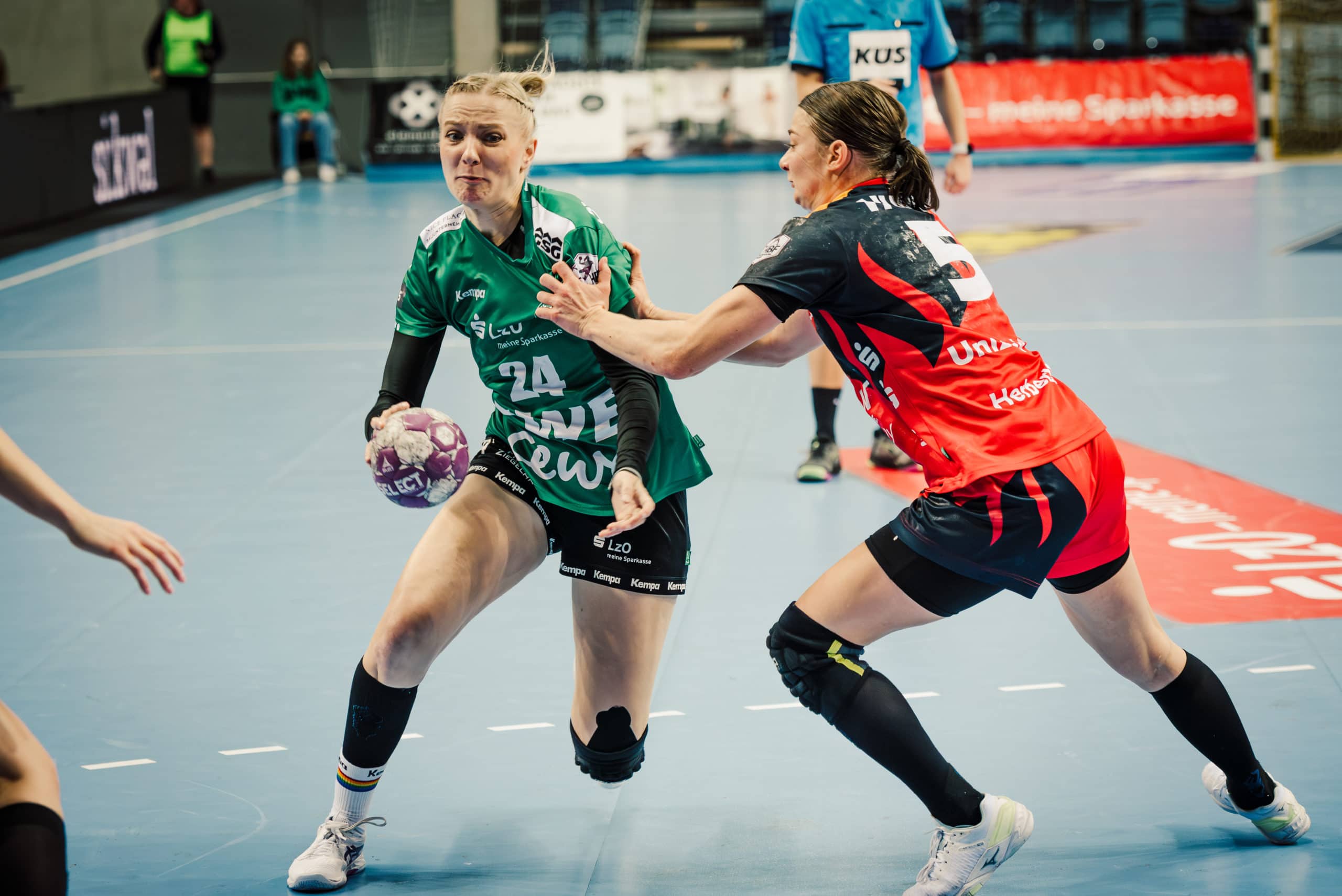 Trotz starker 40 Minuten VfL verliert European League-Hinspiel in Bensheim › VfL Oldenburg Handball Damen